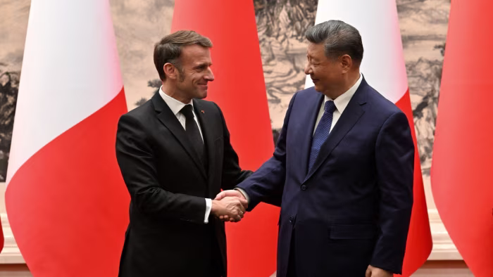 ‘Unbearable imbalances’ cast shadow on Emmanuel Macron’s Beijing bonhomie