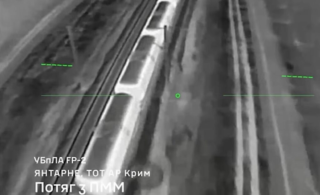 Ukrainian drones blow up another Russian fuel train in occupied Crimea (VIDEO, MAP)