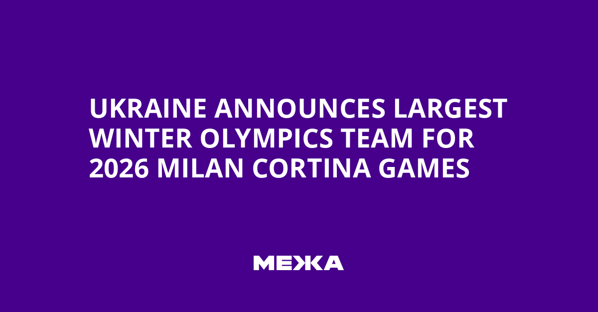 Ukraine Announces Largest Winter Olympics Team for 2026 Milan Cortina Games | Ukraine news