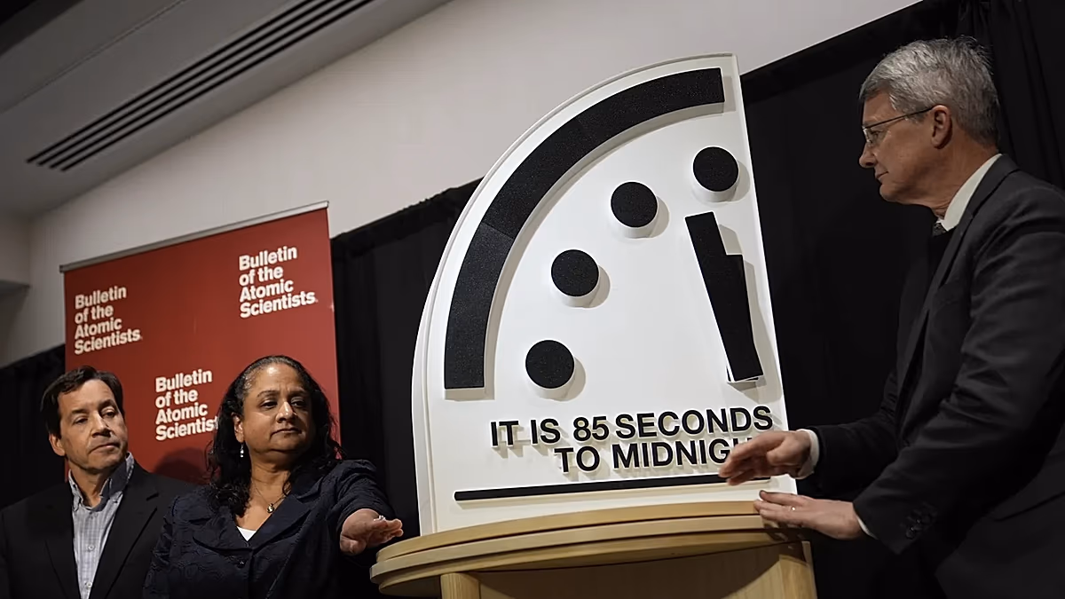‘Doomsday Clock’ set at 85 seconds to midnight, Bulletin of the Atomic Scientists says
