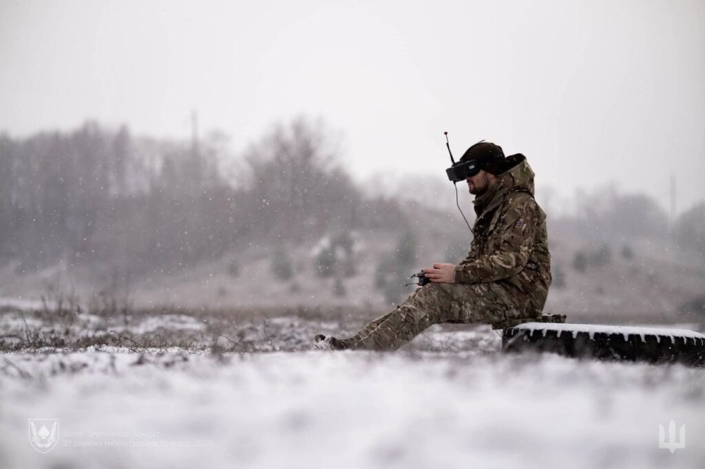 A Russian soldier dressed as a penguin was doing a pretty good job avoiding thermal drones