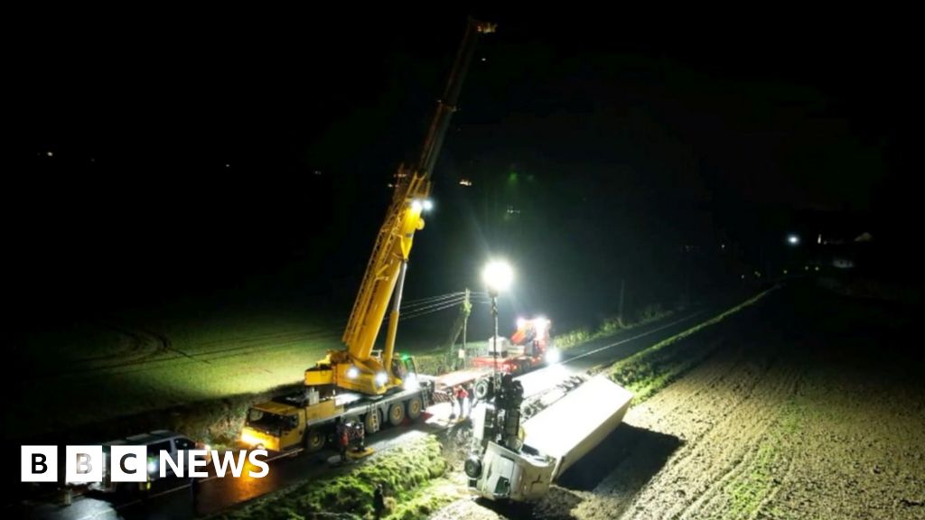 About 15,000 crabs recovered after lorry crash