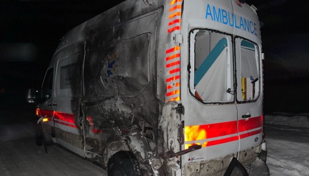 Russian forces strike ambulance in Semenivka, two medics injured