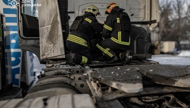 Russians attack gas station with drone in Sumy region, casualties reported