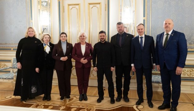 Ukrainian president meets with speaker of Latvia’s Saeima