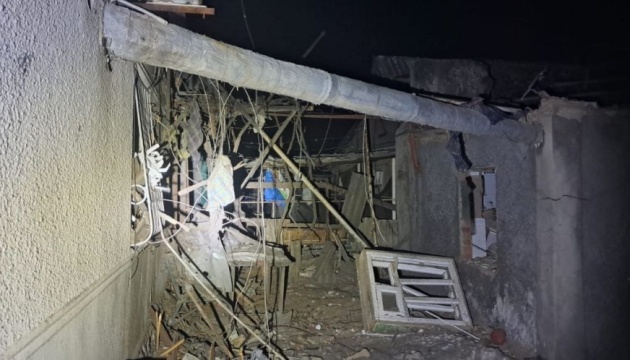 Russians attack Nikopol district with drones, artillery, causing damage