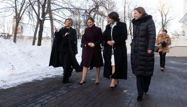 Zelenska meets with Lithuanian, Polish first ladies