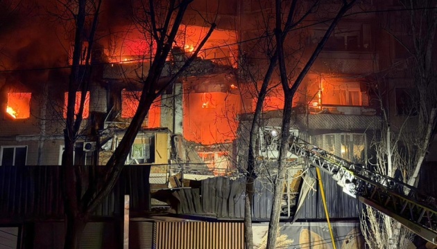 Russian drone attack on Odesa leaves three people injured, civilian infrastructure damaged