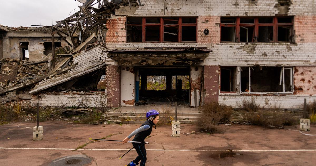 Ukraine’s young skiers practice in bombed-out Olympic training base | Pro Sports