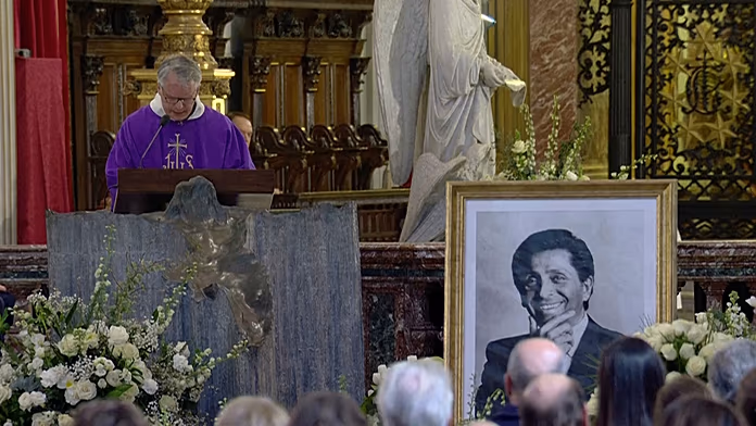 Anne Hathaway and Donatella Versace among mourners at Valentino's funeral in Rome