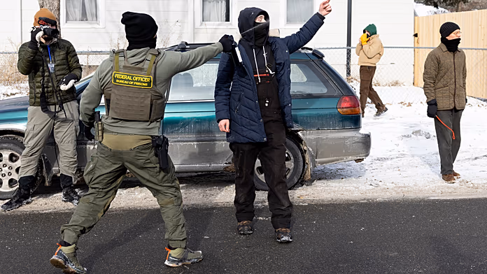 Video shows confrontation between federal agents leading up to a fatal shooting in Minneapolis