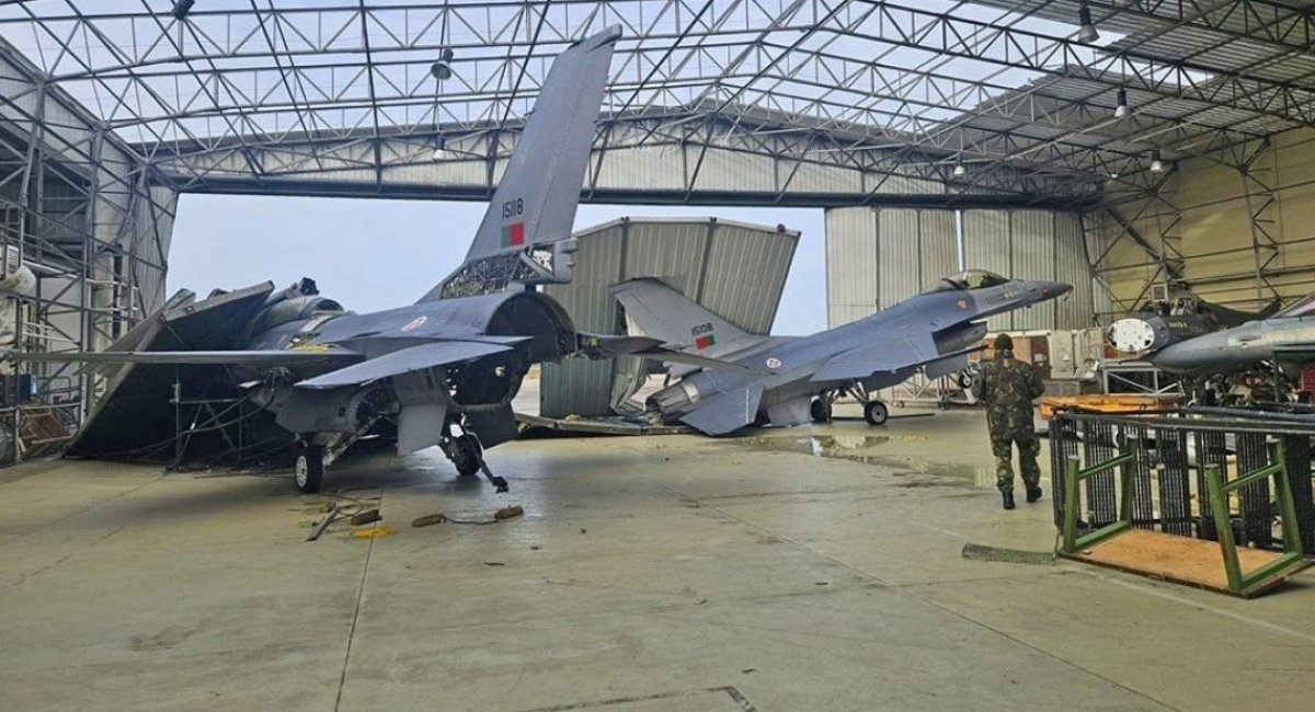 Storm Kristin Rips Roof Off Portuguese F-16 Hangar, Up to 14% of Fighter Fleet Damaged
