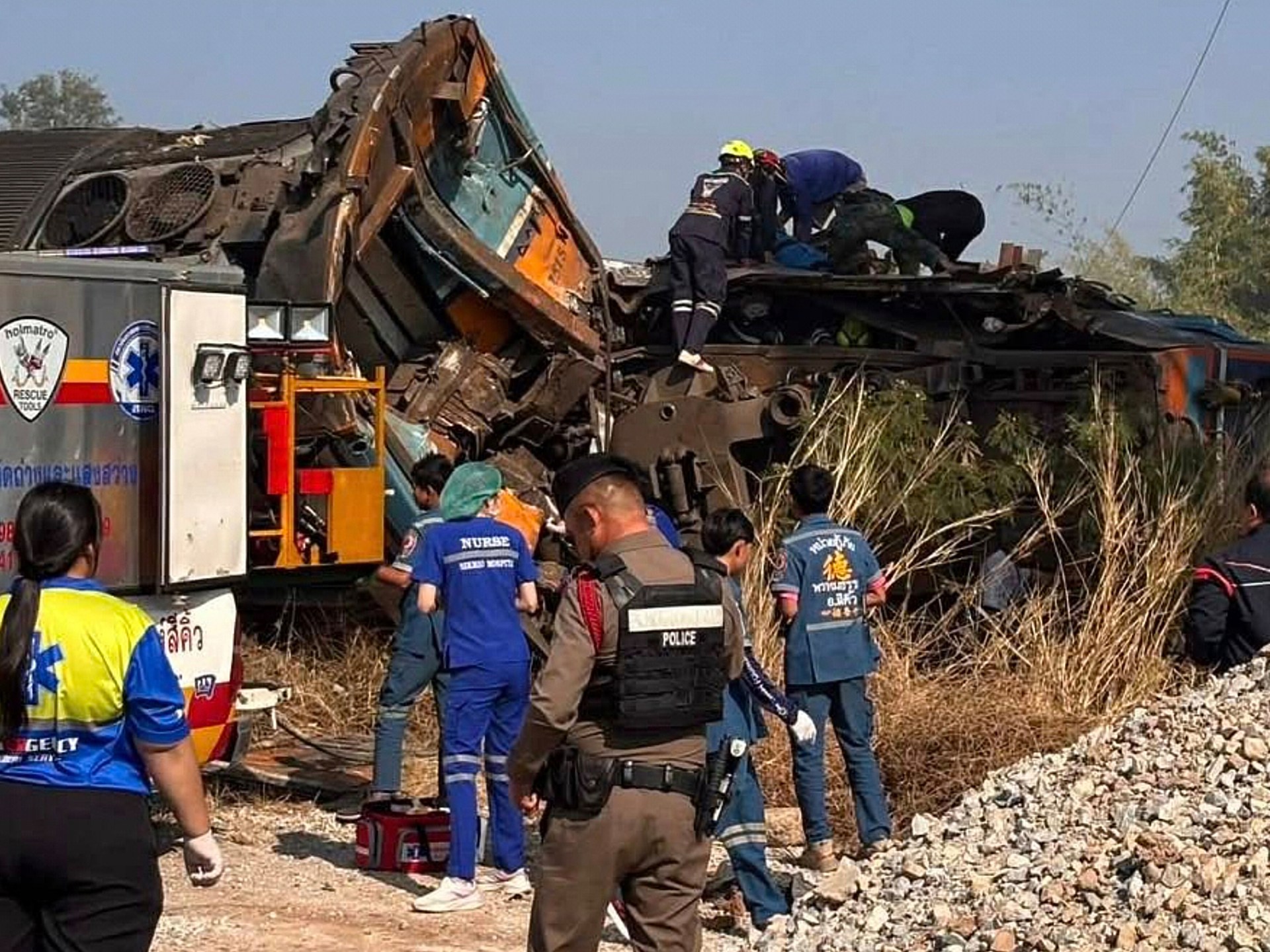 At least 22 people killed when crane falls on train in northeast Thailand | Transport News