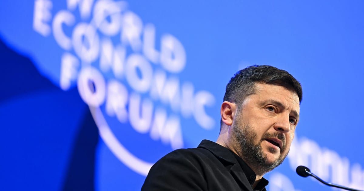 Zelenskyy scolds Europe in Davos as peace talks drag on – POLITICO