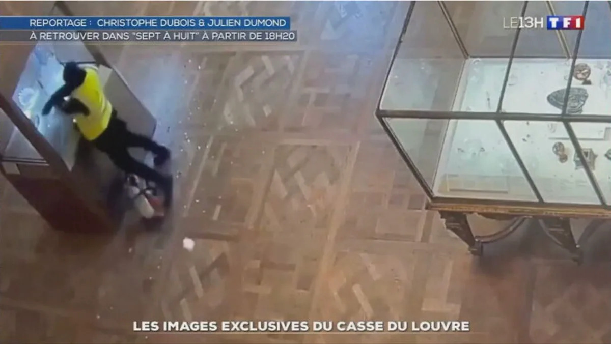 New surveillance video shows Louvre jewel heist in action