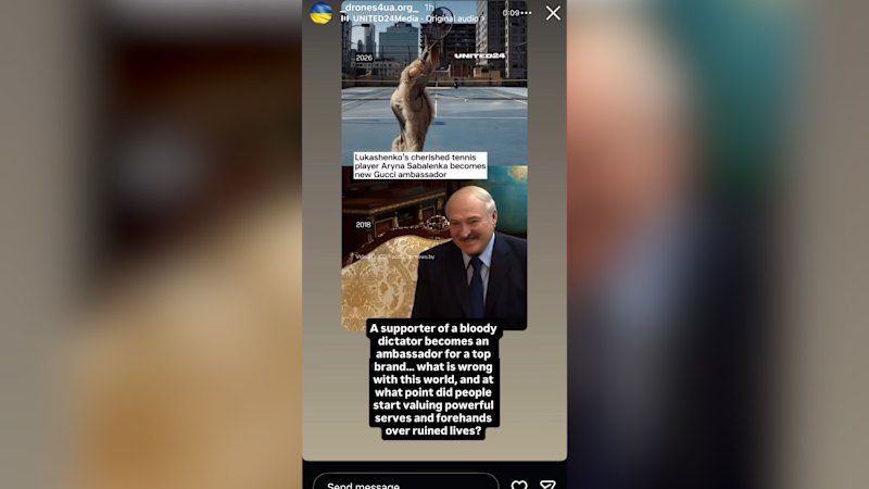 Ukrainian player targets world No. 1 Aryna Sabalenka on social media