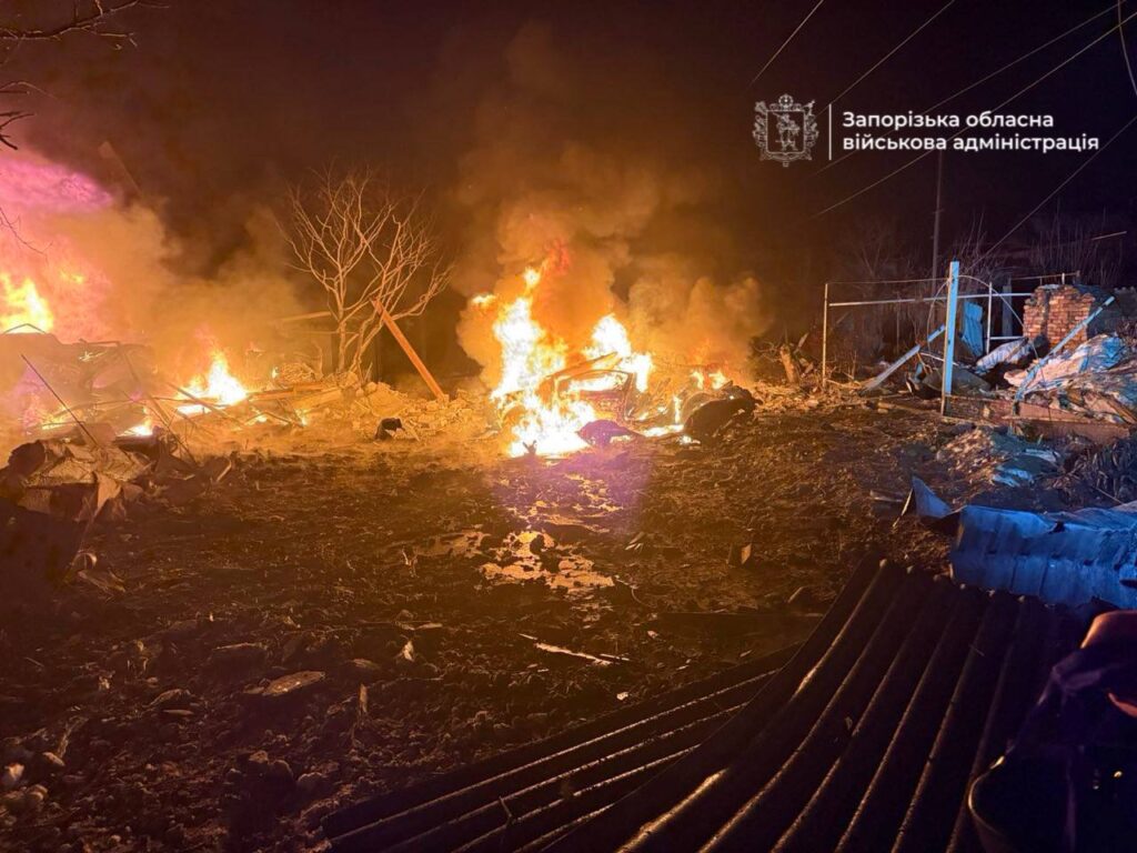 Three dead, 1,500 without power after Russian drone hits Zaporizhzhia residential area