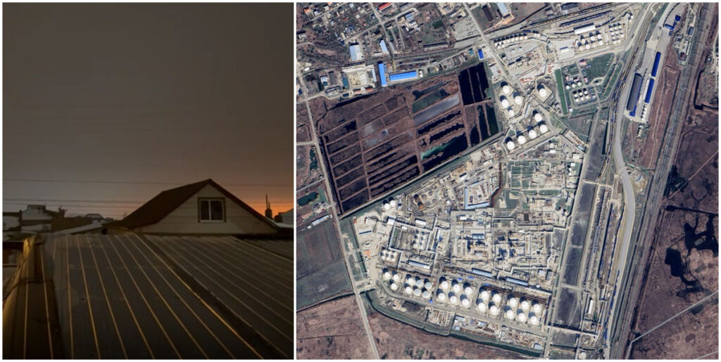 This southern Russian refinery hit again — Russia claims it was just debris (MAP)
