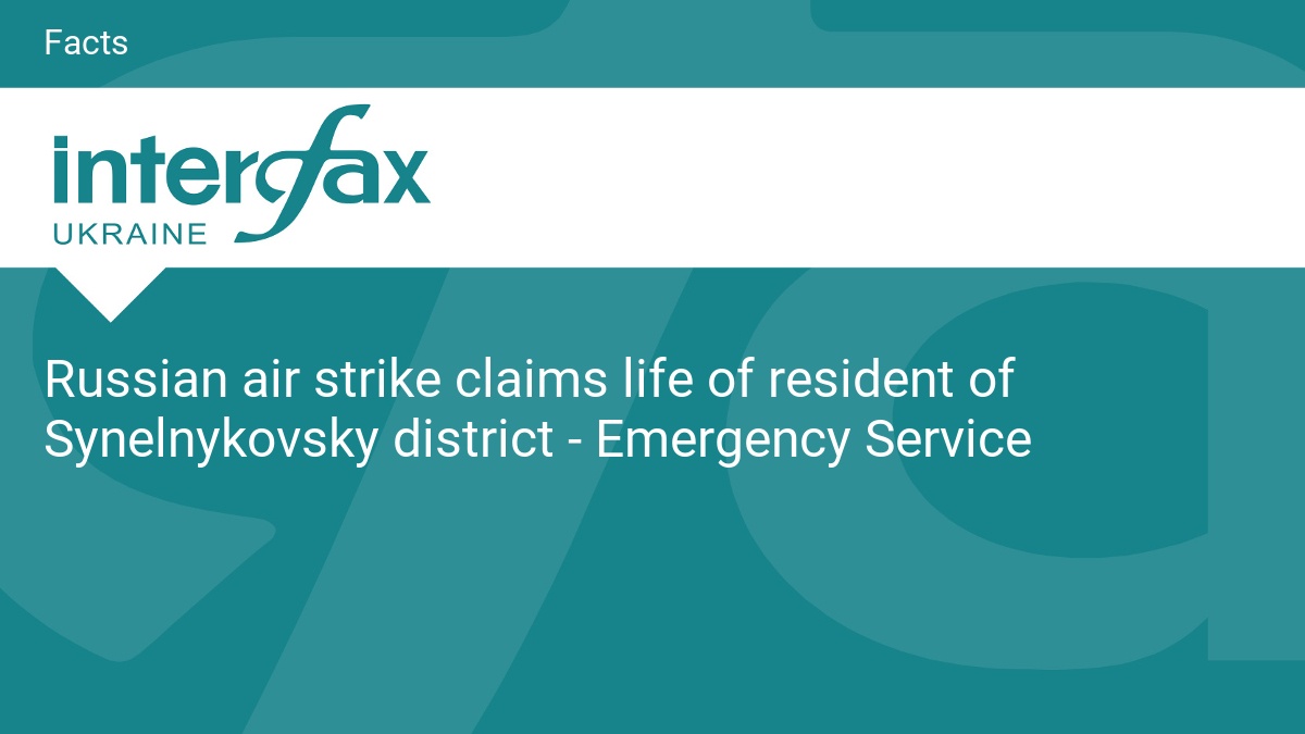 Russian air strike claims life of resident of Synelnykovsky district