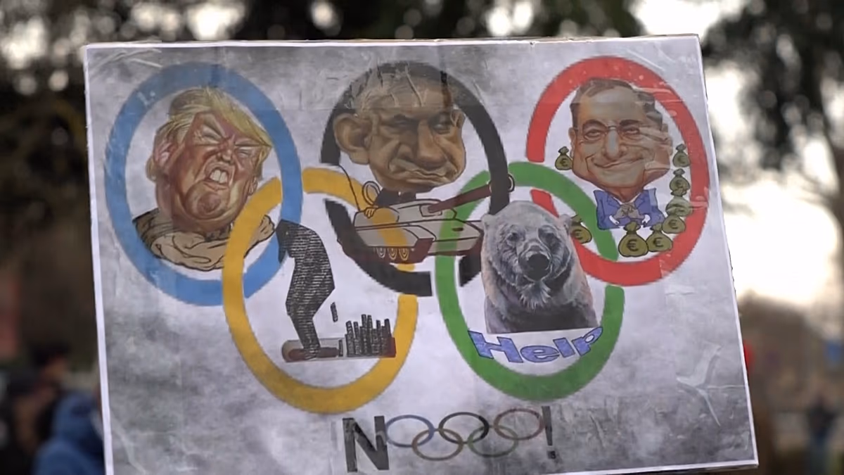 Video. Verona protesters say Italy’s winter Olympics waste public money