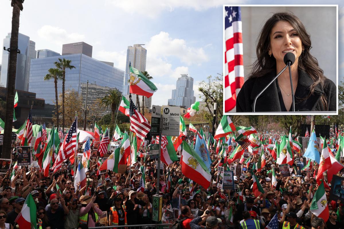 Princess Noor Pahlavi stuns at LA Iran protests: ‘a nation reclaiming itself’
