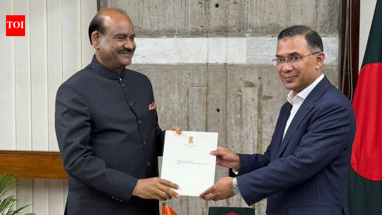 Om Birla meets new Bangladesh PM Tarique Rahman, hands over PM Modi’s letter