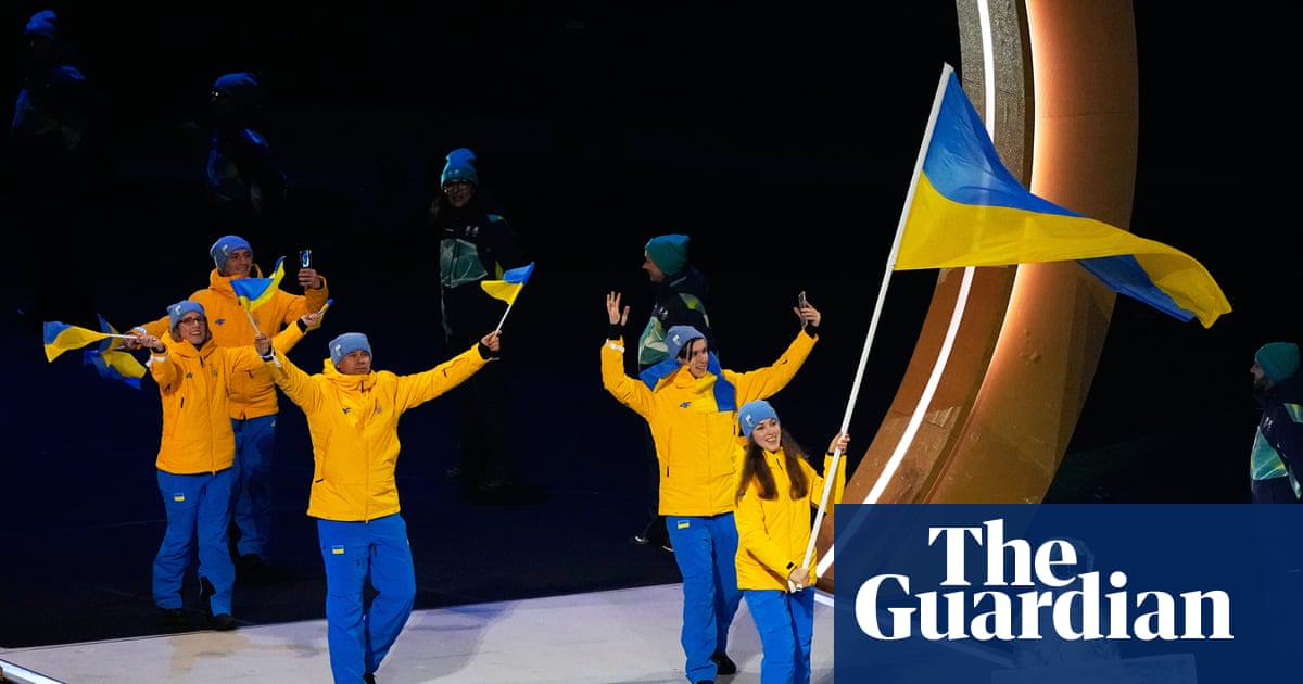 Russian reveals she led Ukraine out as show of support at Winter Olympics opening ceremony – video | Winter Olympics