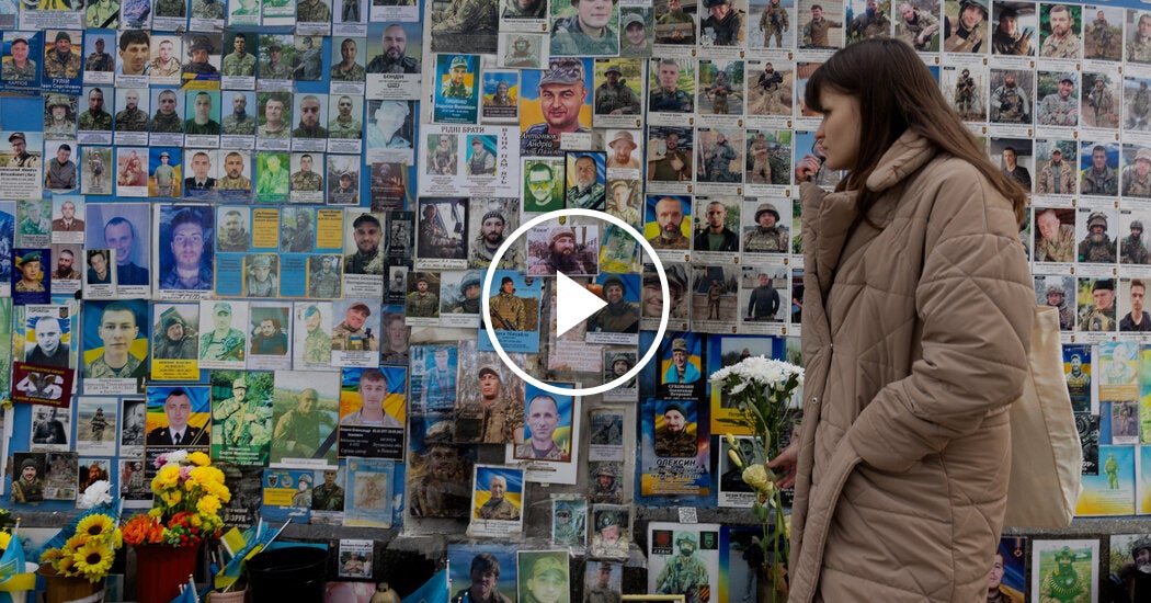 Ukraine Marks Fourth Year of War With Russia With Moment of Silence