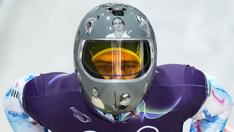 Ukrainian skeleton slider disqualified at Olympics. How others are reacting