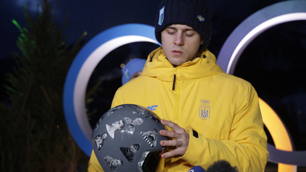 Tears, outrage as Ukrainian banned from Olympics over memorial helmet