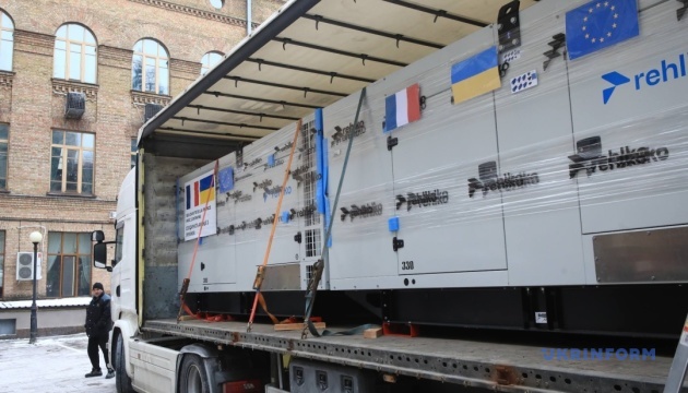 Ukraine receives backup power equipment from partners totaling over 145 MW