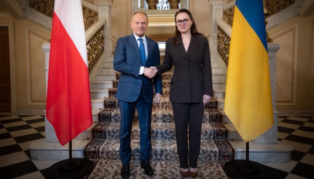 Svyrydenko discusses continued military aid to Ukraine with Tusk