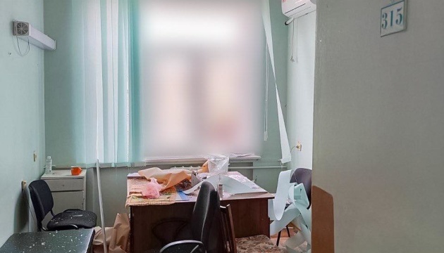 Medical workers injured, destruction reported