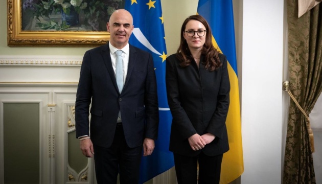 Svyrydenko, Berset discuss opening of CoE Development Bank office in Ukraine