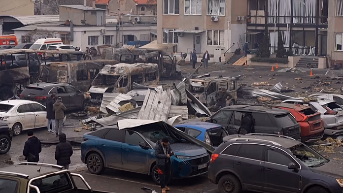 Ukraine: Mass Russian drone strike hits Odesa port and energy sites