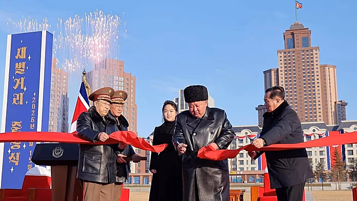 North Korea's Kim unveils new housing district for troops killed fighting for Russia
