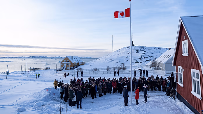 Canadian flag raised as consulate opens in Greenland