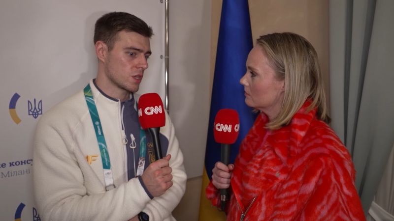 CNN interviews Ukrainian athlete disqualified from Olympics after breaking IOC rules on helmet