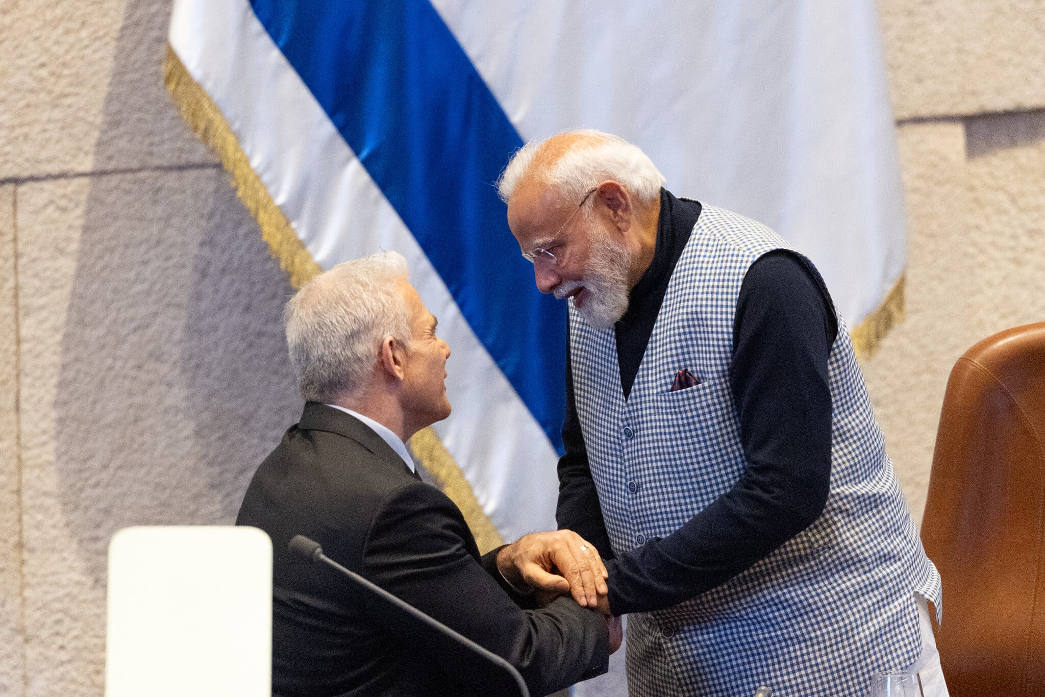 With Modi in Knesset, Opposition boycott PM’s speech over exclusion of High Court chief