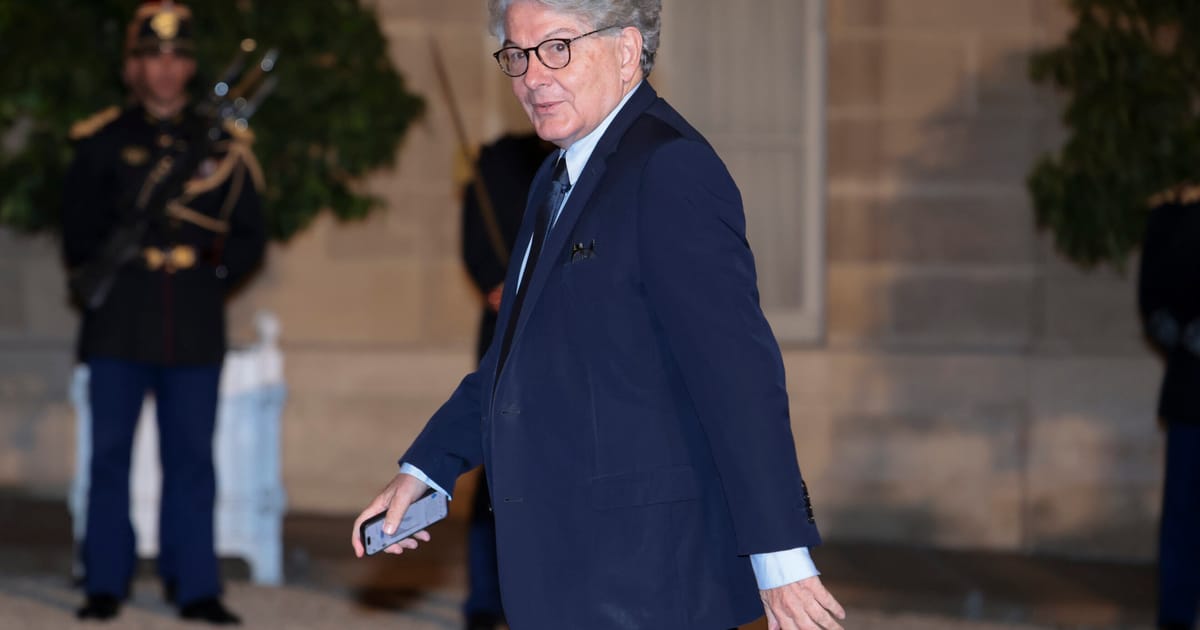 Macron asks Trump to lift sanctions on former EU tech chief Thierry Breton – POLITICO