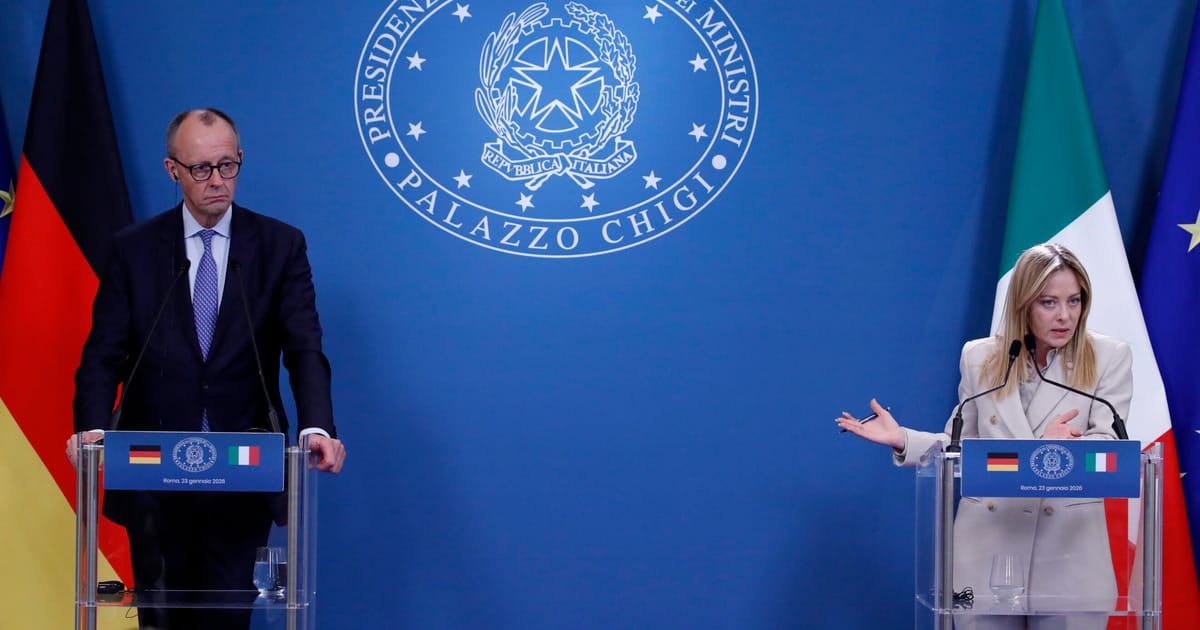 Meloni says she disagrees with Merz on culture wars – POLITICO