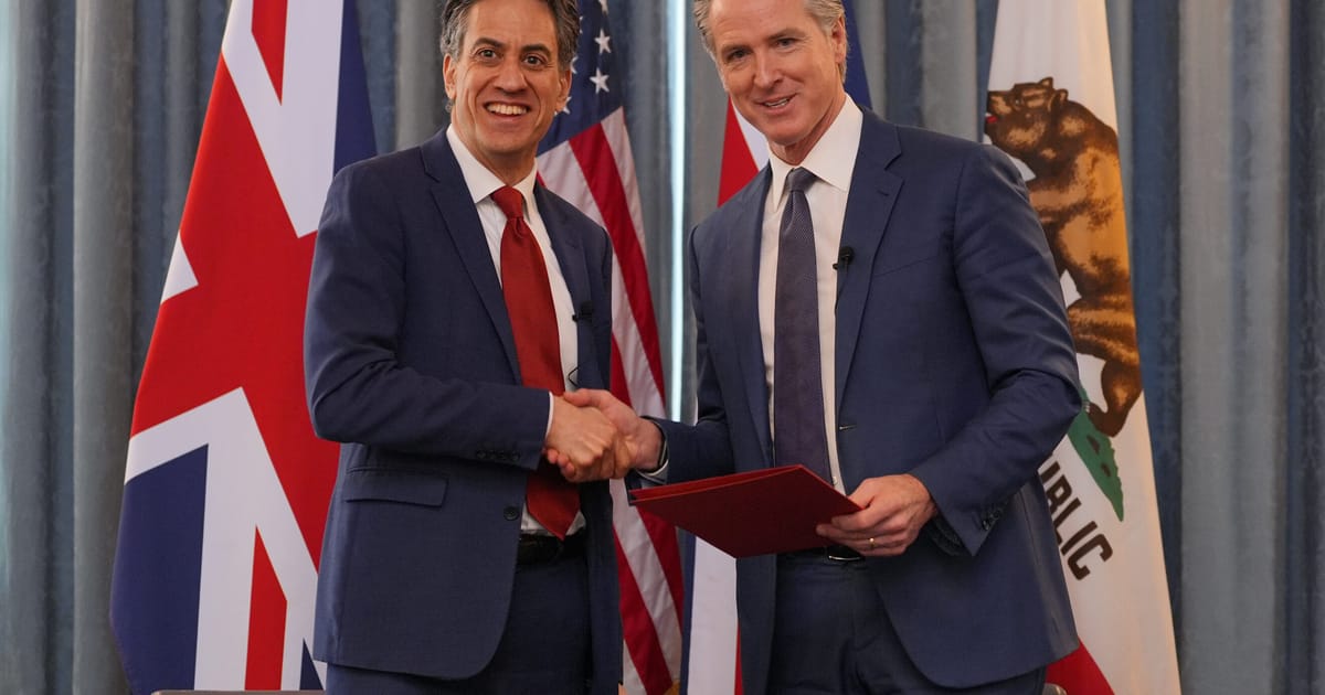 Newsom signs California-UK clean energy pact – POLITICO