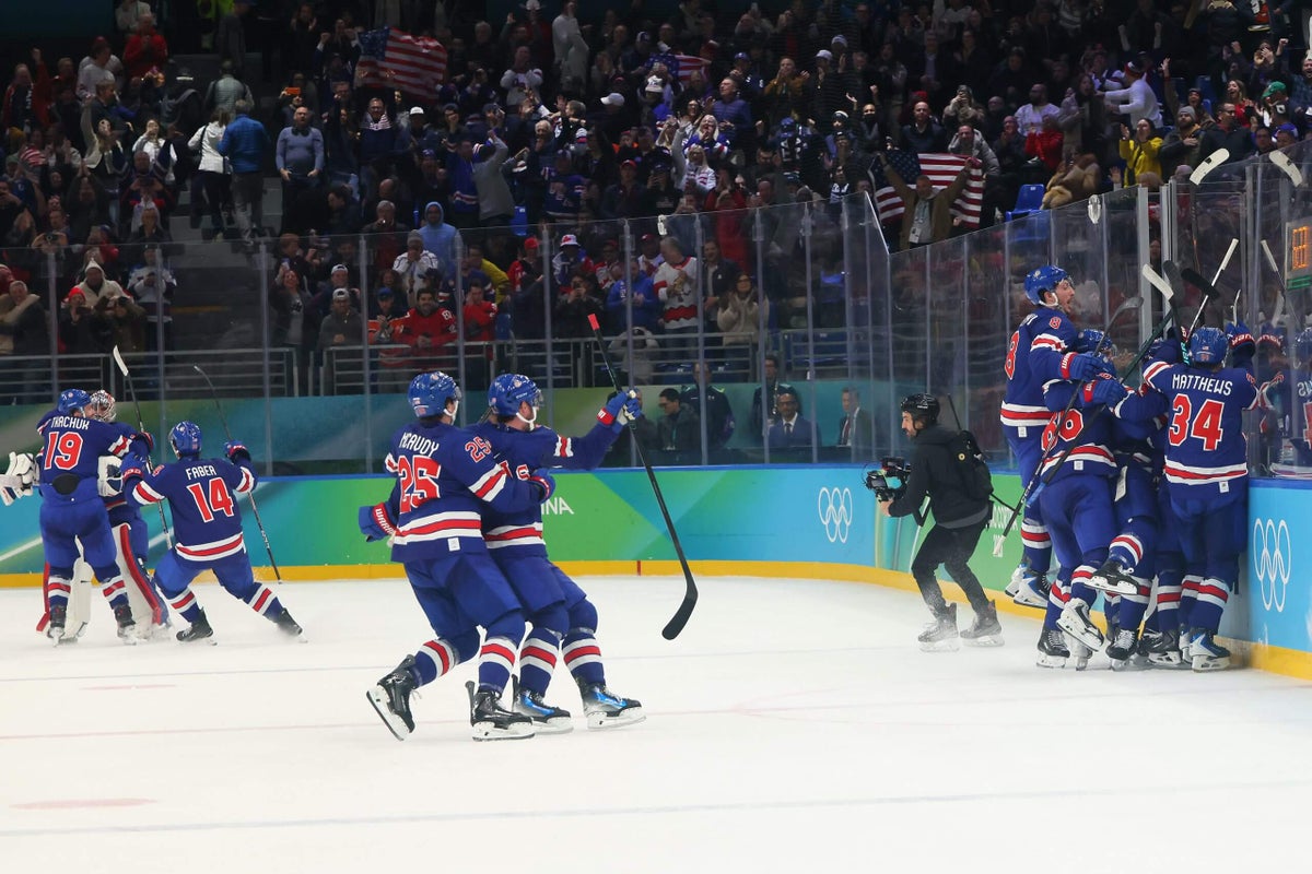 Team USA knocks out Sweden in overtime to reach Olympic men’s hockey semifinals