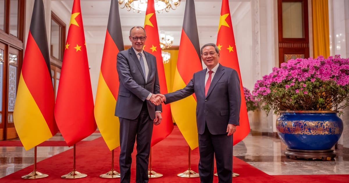 Merz calls for rebalancing of Germany’s ‘unhealthy’ trade ties with China – POLITICO