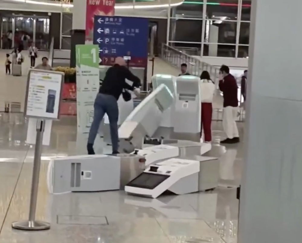 Man Smashes Hong Kong Airport Check-In Kiosks, Now Faces Viagra Charges
