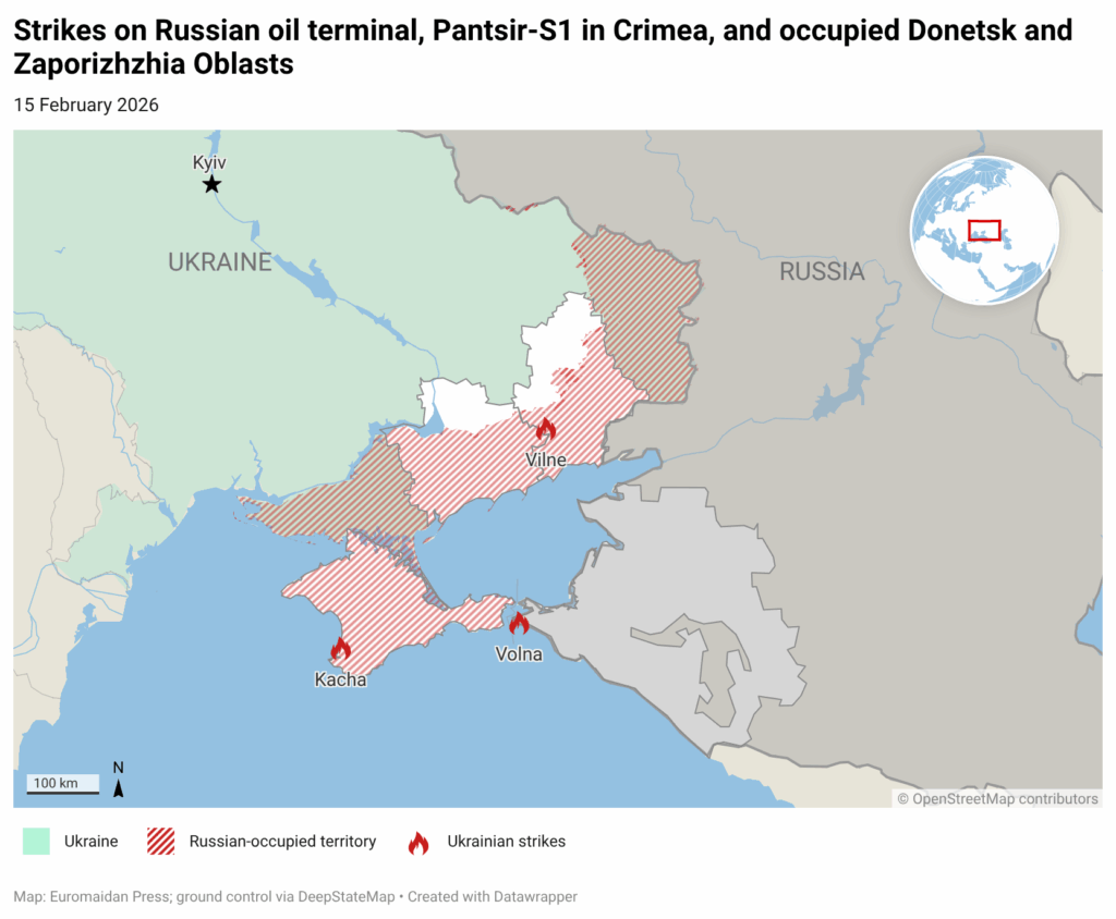Oil terminal ablaze, Pantsir destroyed: Ukraine hits Russian targets from Crimea to Krasnodar (MAP)