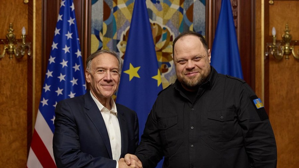 Former US Secretary of State Pompeo visits Ukraine ahead of invasion anniversary – Stefanchuk
