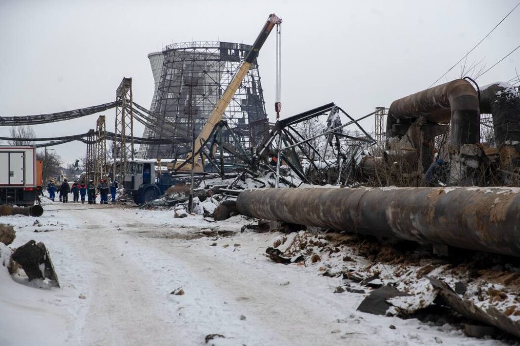 Kyiv restores heating to 1,500 buildings, but damaged power plant leaves thousands in the cold