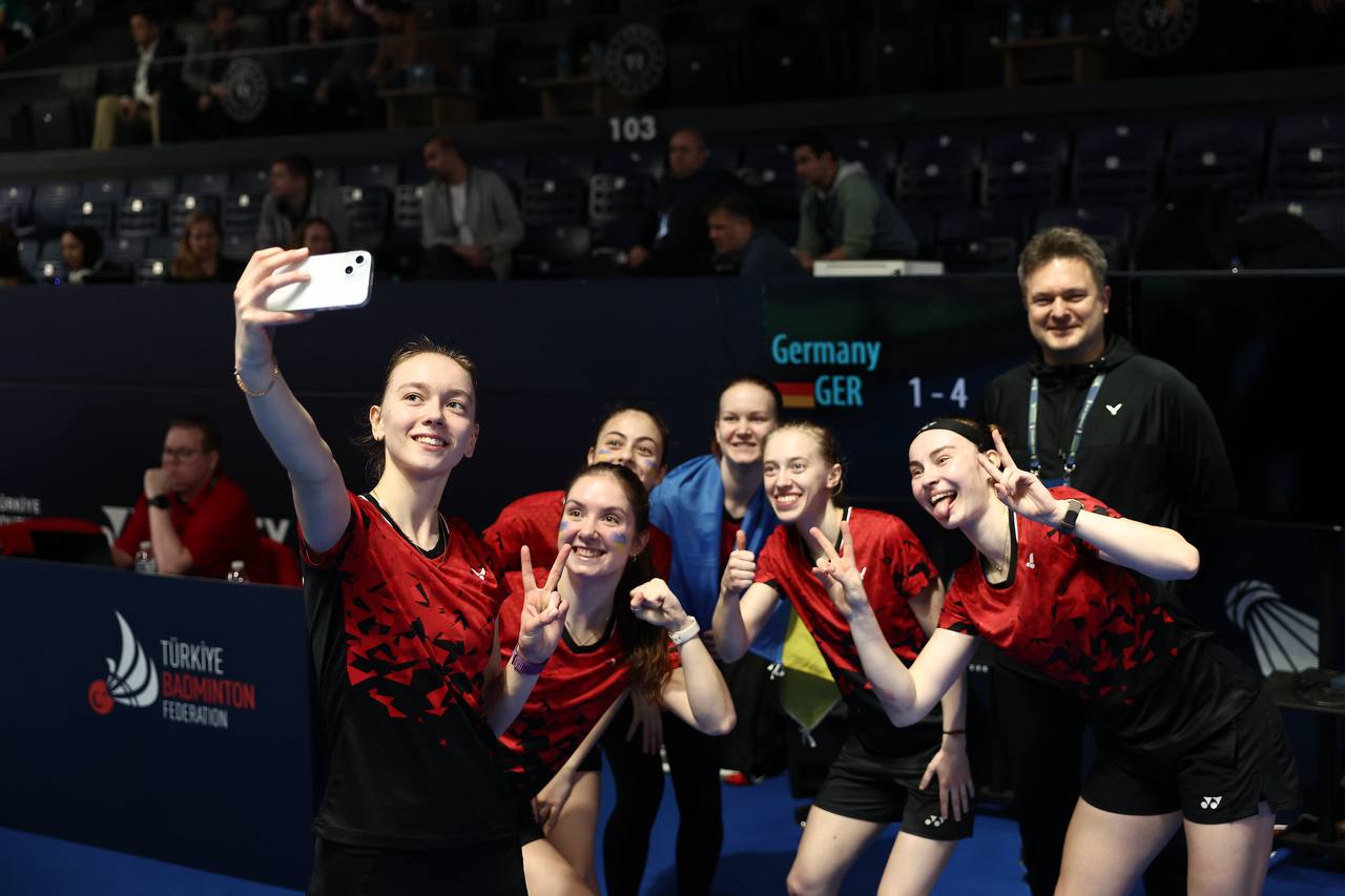 Ukraine won a medal at the European Badminton Championship