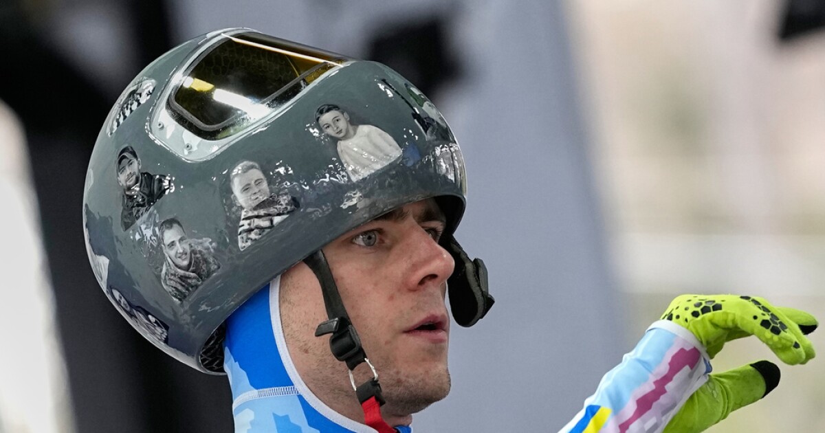 IOC disqualifies Ukrainian skeleton racer over war tribute helmet